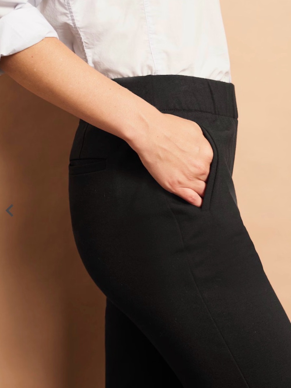 J. Jill Black Ponte Welt-Pocket Slim Leg Pants XS, EUC